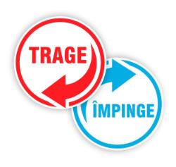 trage impinge, set 2 buc <span class=