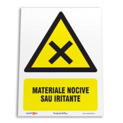 indicator materiale nocive sau iritante <span class=