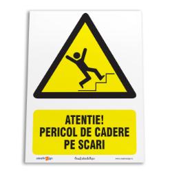 pericol de cadere pe scari <span class=